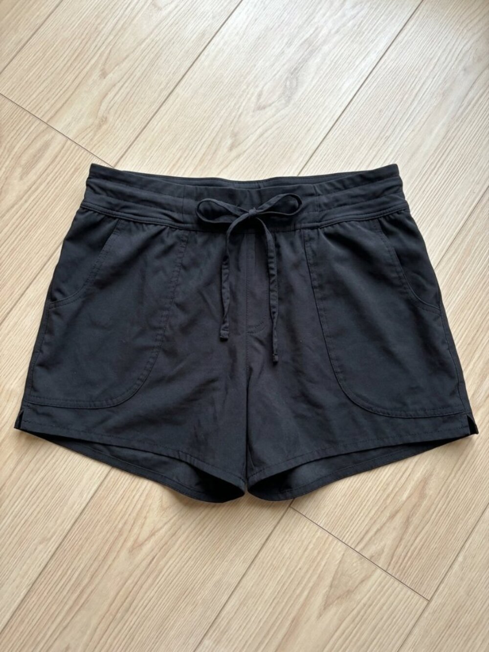 Croft & Barrow Black Swim Trunks with Built-In Brief Size 12